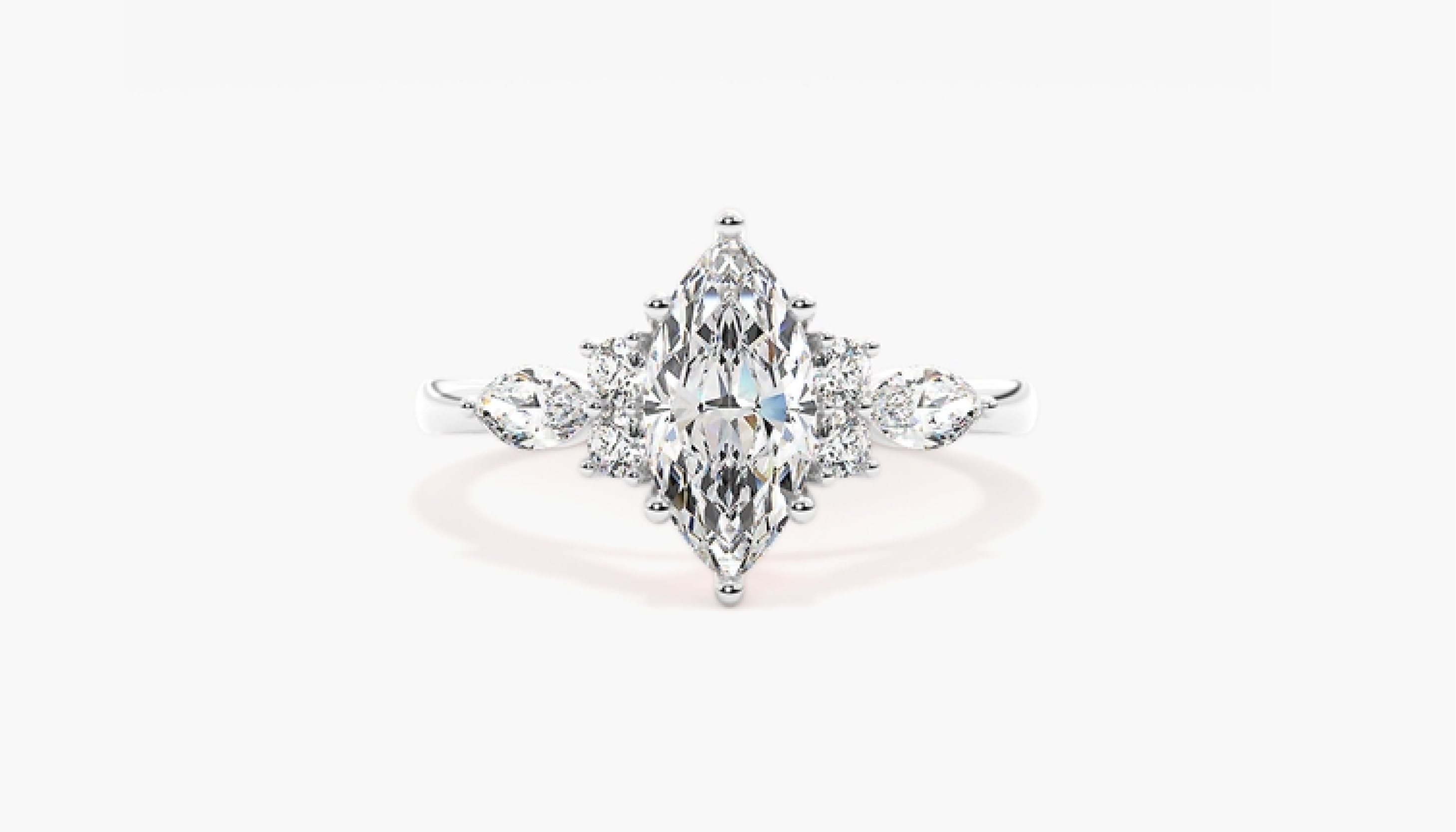 Mae marquise engagement ring